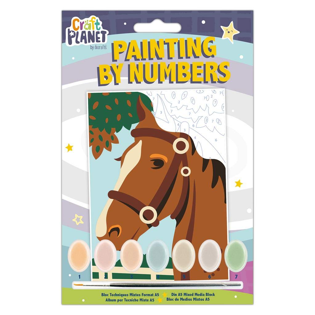 Craft Planet Paint by Numbers Kit, Multi, One Size