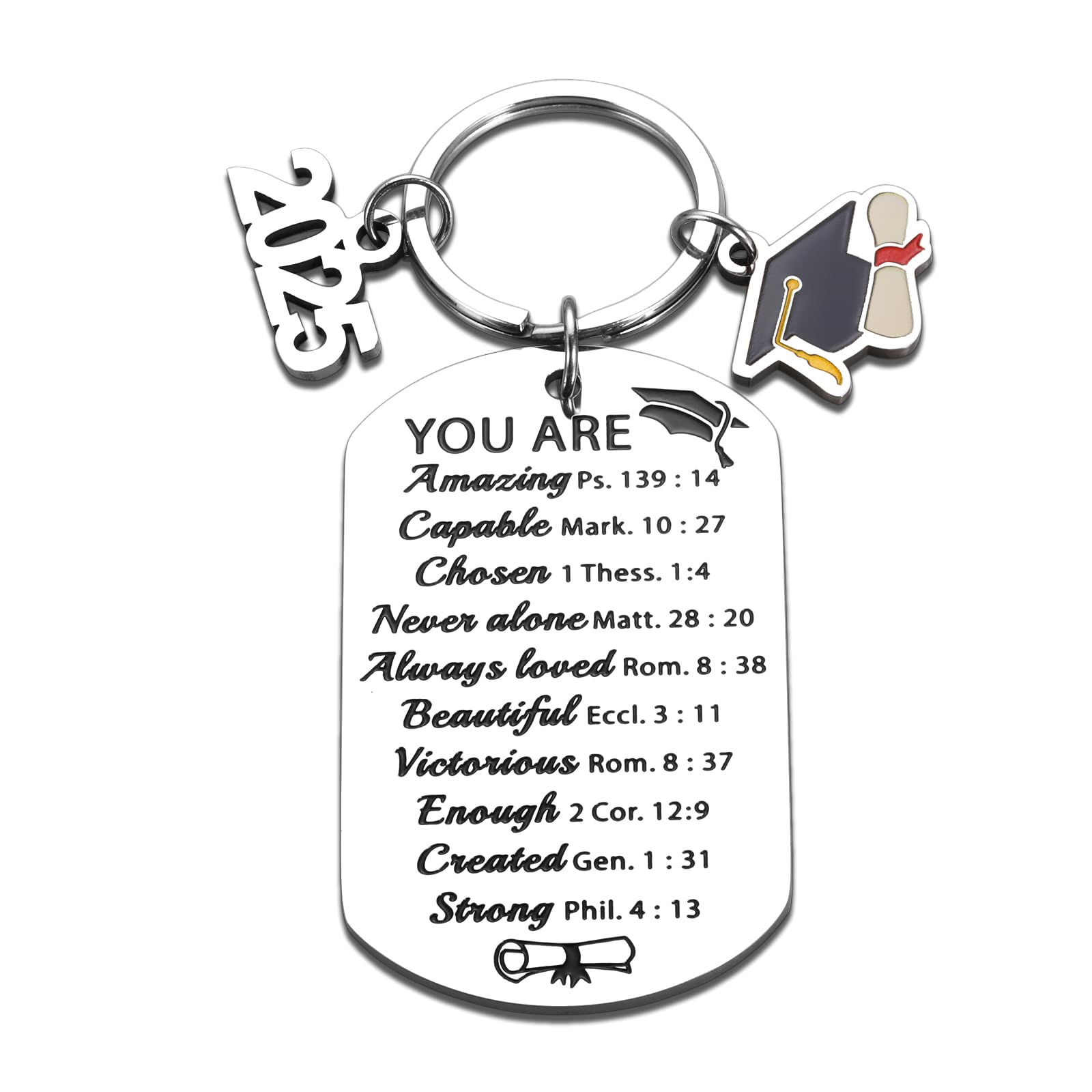 Senior 2025 Graduation Gifts for Her Him, Class of 2025 Graduation Keychain, Senior Year 2025 High School College Graduation Gifts, Senior 2025 Christmas Gifts Stocking Stuffers for Girls Boys Teens