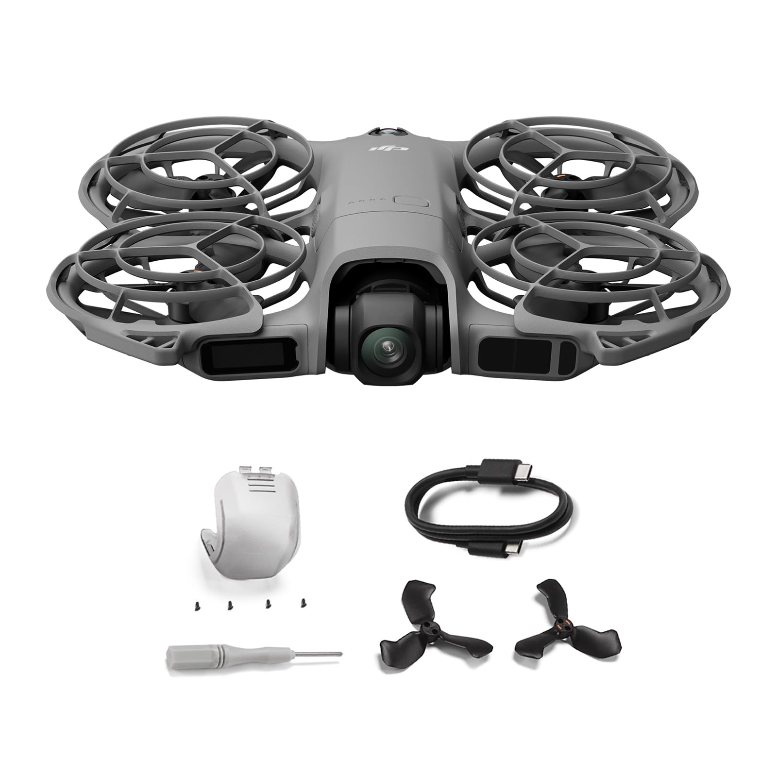 DJI Neo 2 (solo dron)， Dron 4K para Principiantes, Dron Plegable y Ligero con Despegue en Palma, Control por Gestos, ActiveTrack 5.0 y Detección de Obstáculos Omnidireccional