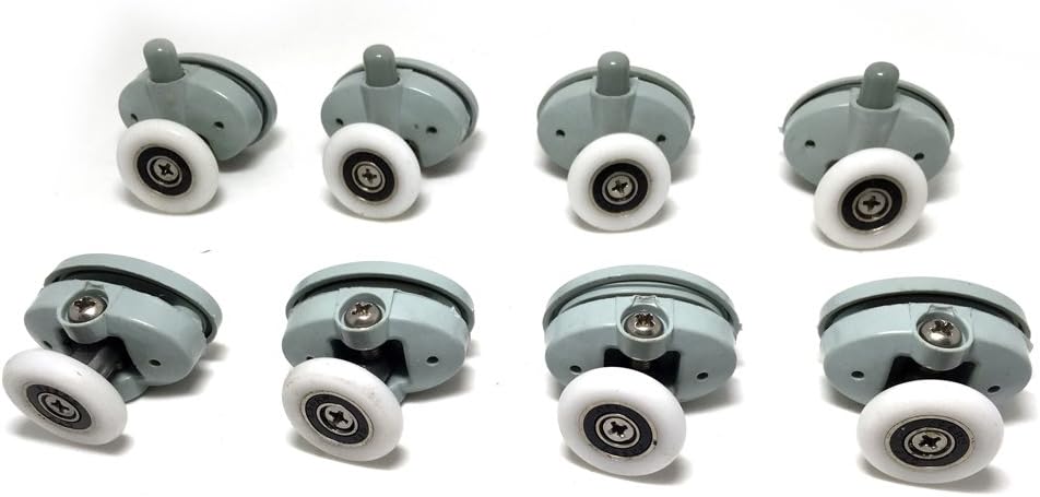 Set of 8 Single Shower Door ROLLERS/Runners/Wheels 25mm in Diameter CY-301AB-3