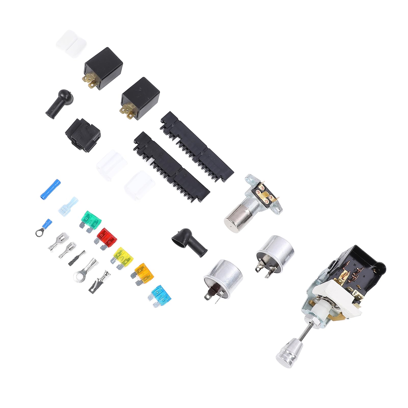Kit cablaggio universale a 22 circuiti con fusibile e istruzioni di installazione per qualsiasi veicolo a 12 Volt