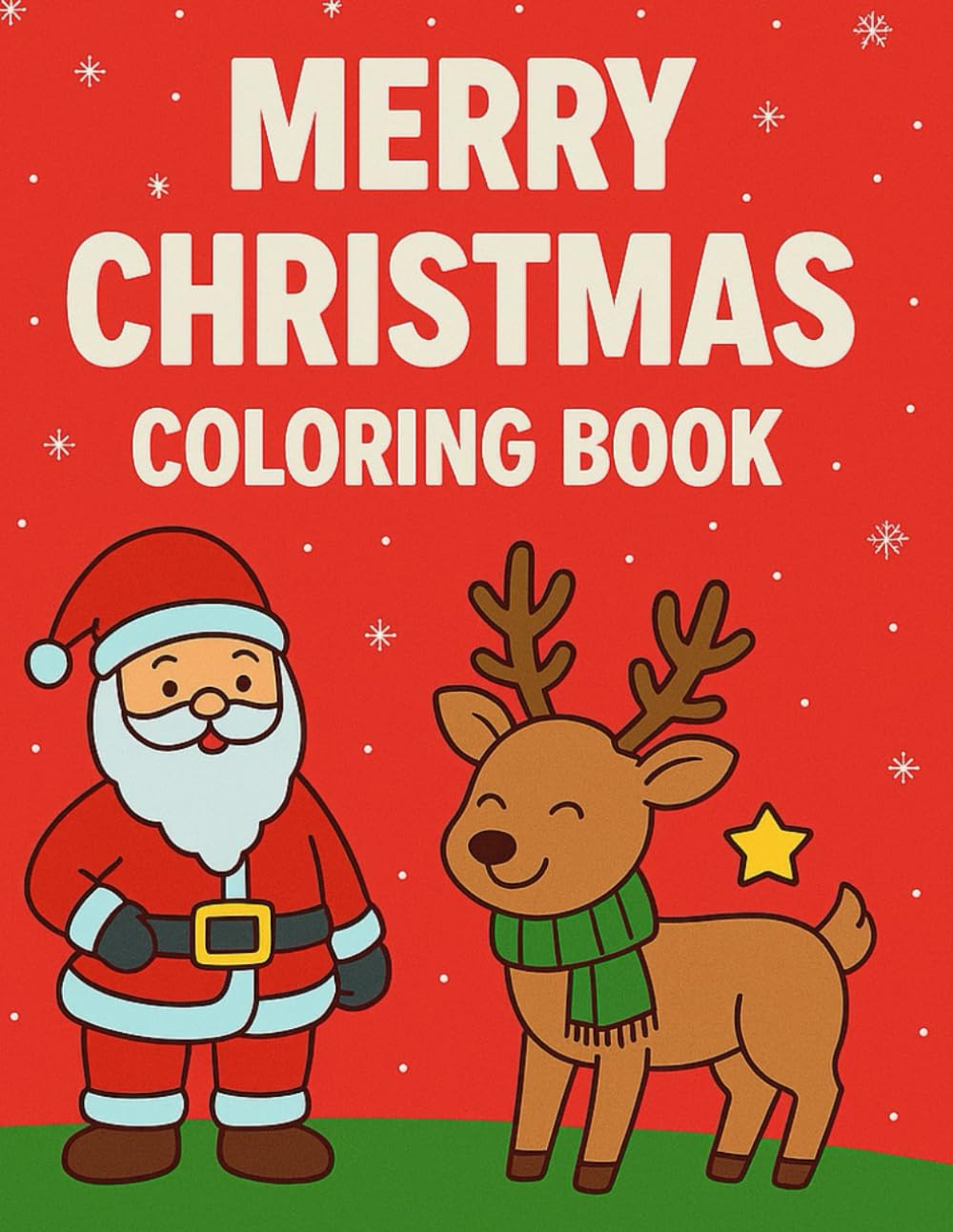 Merry Christmas Coloring: Coloring through the snow!