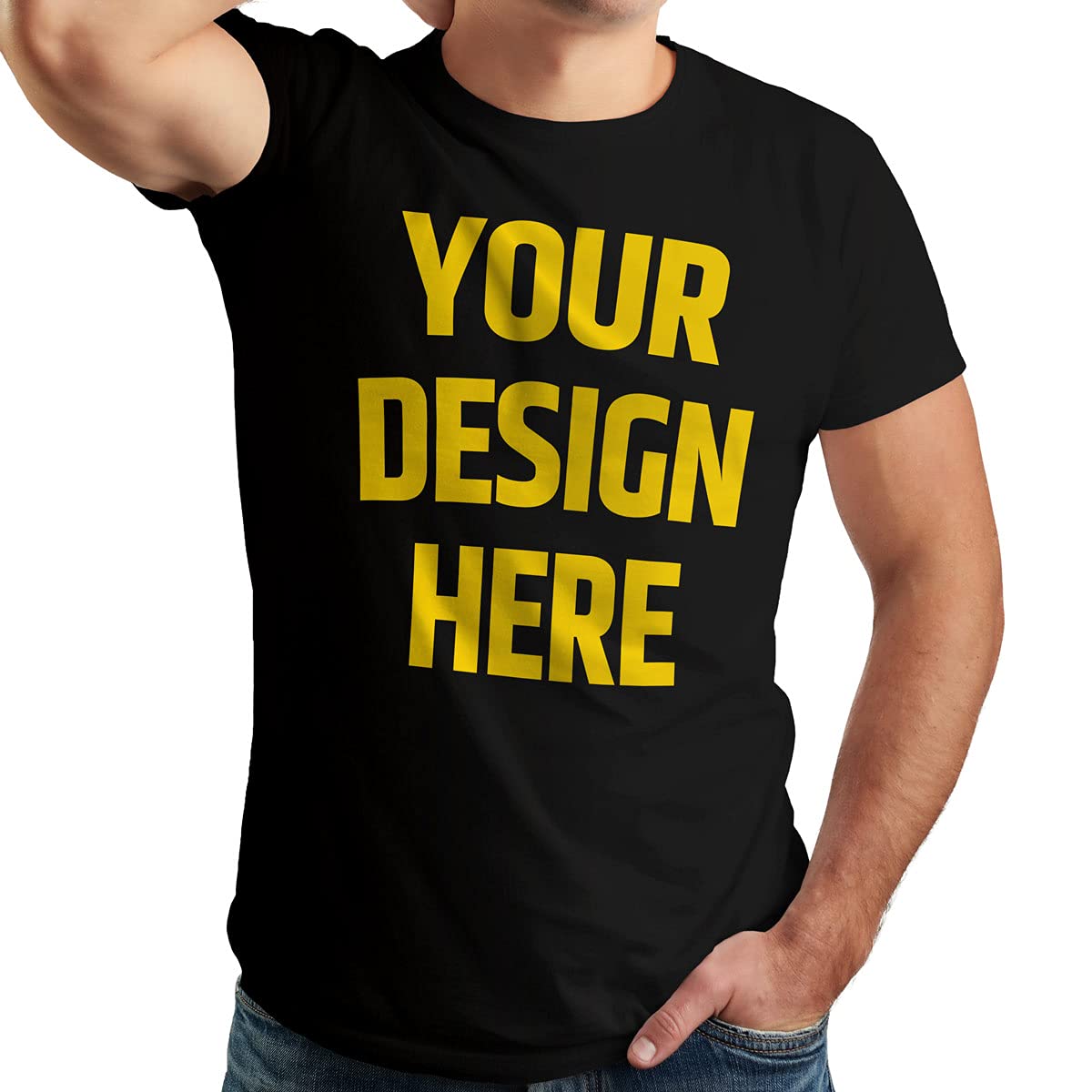 GifteengPremium Customised T-Shirt Pure Cotton Half Sleeves for Birthday, Office, Travel, Party and Groups | customised Name t Shirt | t Shirt Photo Printing | Custom T Shirt