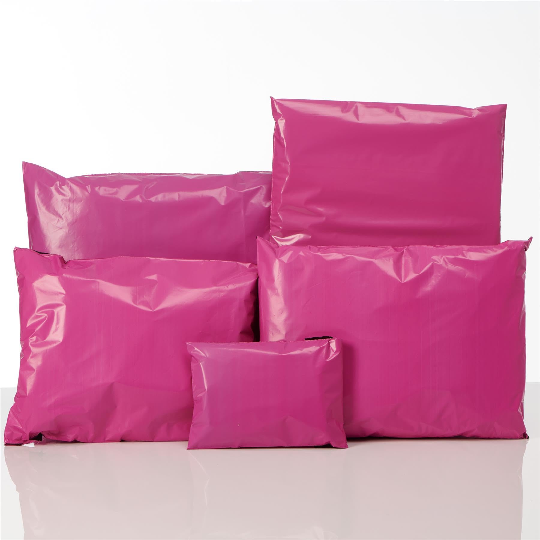 Packaging Products Online Pink Postage Mailing Bags - Strong Self Seal Recyclable Poly Mailers (1000, 425mm x 600mm 17" x 22")