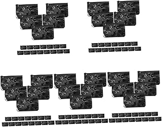 Ciieeo 100 Peças Saco Com Zíper De Folhas Soltas Bolsa Com Zíper De Plástico Transparente Bolsas Com Zíper Transparente Bolsos Fichários Com Zíper 6 Furos Bolsos Fichário Bolsa Com Zíper