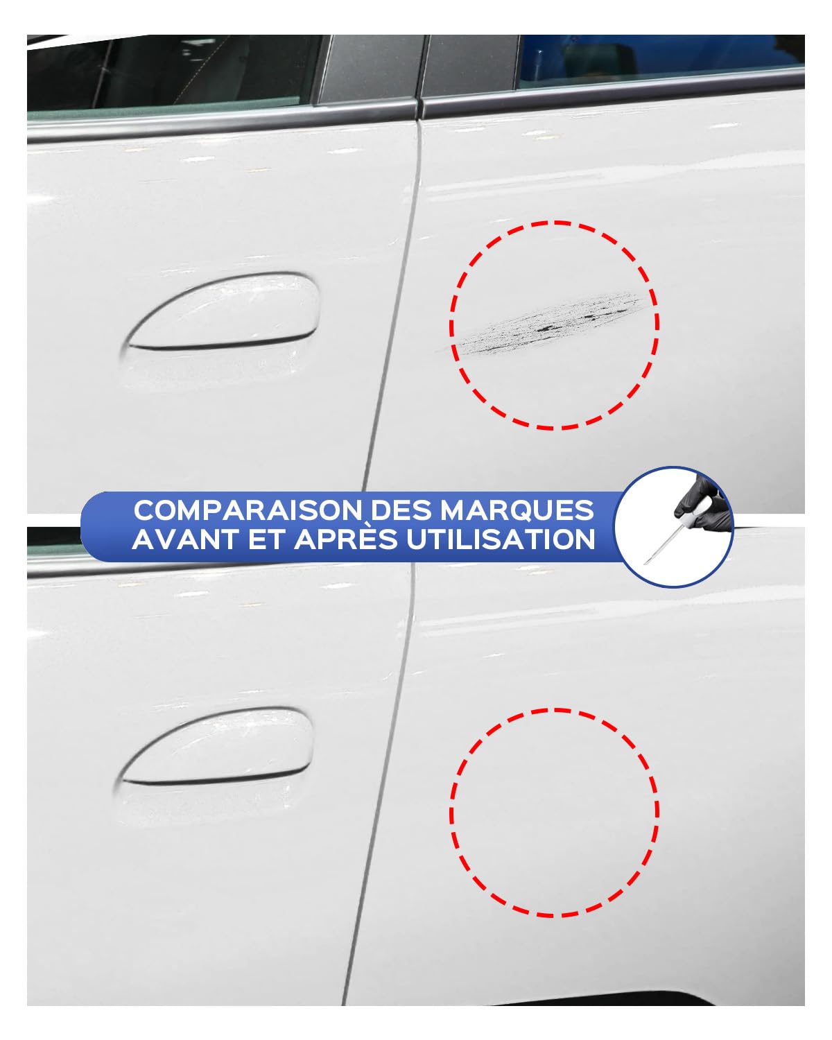NPI - Kit di vernice per ritocchi per Dacia - Corrispondenza esatta - Riparazione di graffi e scheggiature