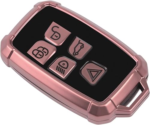 Miniatura 8 de x xotic tech Funda para llavero compatible con Range Rover Evoque Discovery LR4 Land Rover Sport o Jaguar XF XJ F-PACE F-Type 5 botones, protección