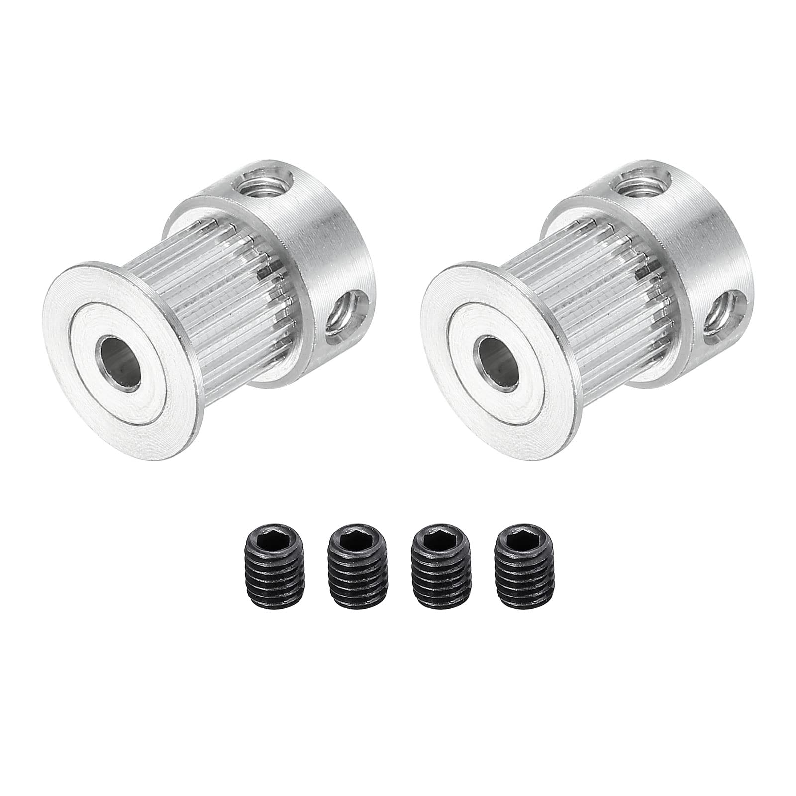 2pc X Aluminum GT2 Timing Pulley 40 Tooth 5mm Bore For 6mm Belt At