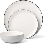 Oneida 897982 24/7 Colors 12-Piece Dinnerware Set, Turquoise