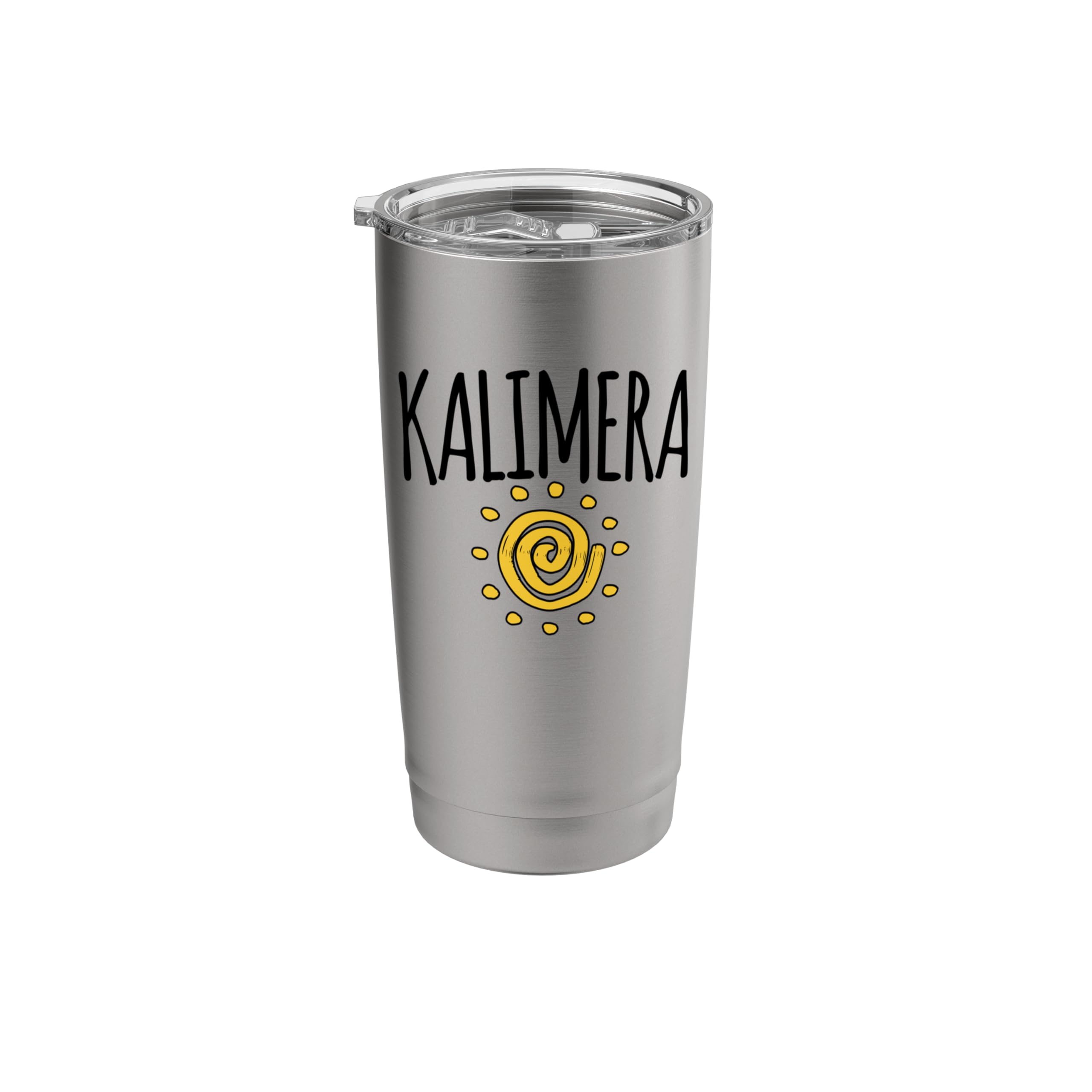 Kalimera Greek Saying Greece Vacation Family trip Greek Stainless Steel Insulated Tumbler