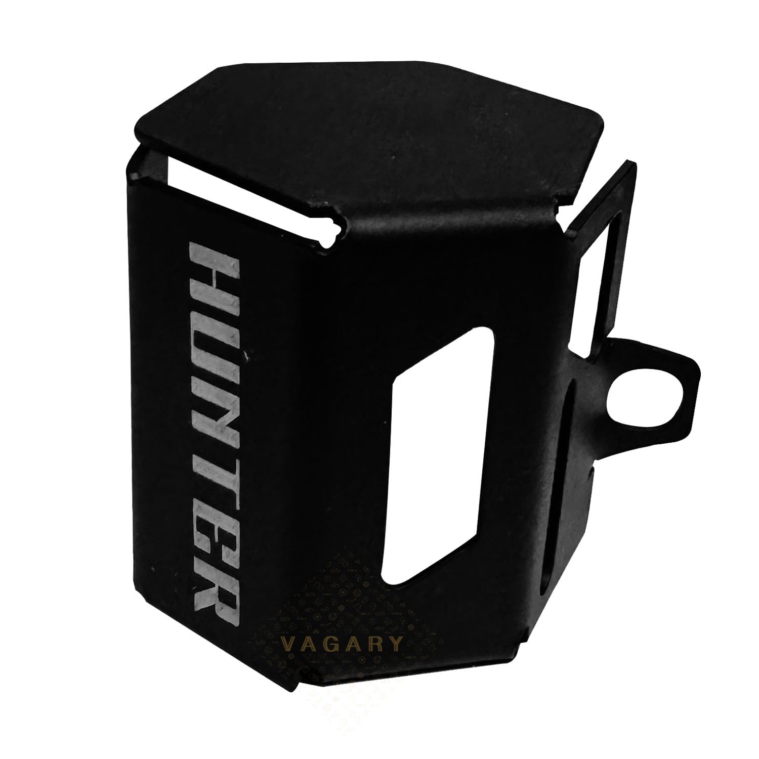 Vagary Rear Brake Oil Container Guard/Disc Oil Cap for RE Hunter 350 Bike Crash Guard (Steel)