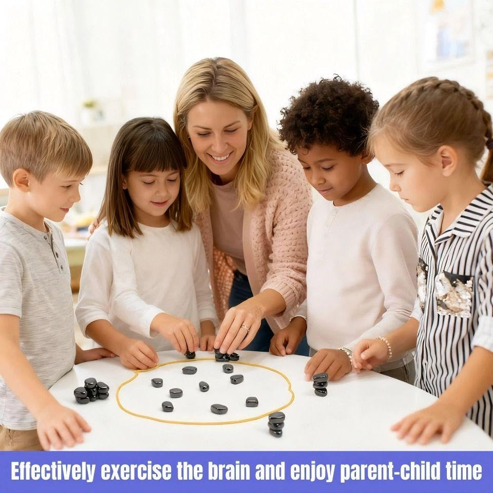 Miniatura 2 de Bighero Juego de ajedrez magnético, juego de estrategia magnética de mesa, juegos de mesa con imán de batalla multijugador, juegos familiares 2025