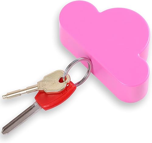 Soporte de pared magnético con forma de nube blanca para colgar las llaves, adorno con diseño creativo y único, fuerte imán para colgar varias