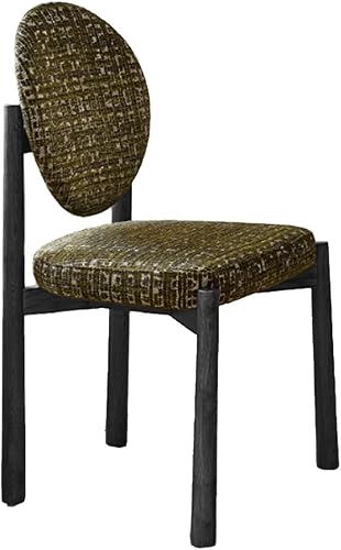 Miniatura 25 de Juego de sillas de comedor de 1/2/4, sillas de comedor de madera, sillas de comedor tapizadas retro, con cojín de tela/felpa, silla de cocina para