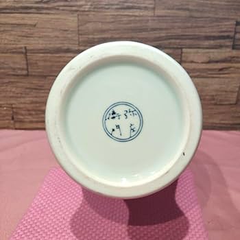 有田焼　弥左衛門作　サギ型花瓶　色絵山水図　花器　飾り壺　〈検 伊万里焼　鍋島焼 有田焼 弥左衛門作 サギ型花瓶 色絵山水図 花器 飾り壺 〈検