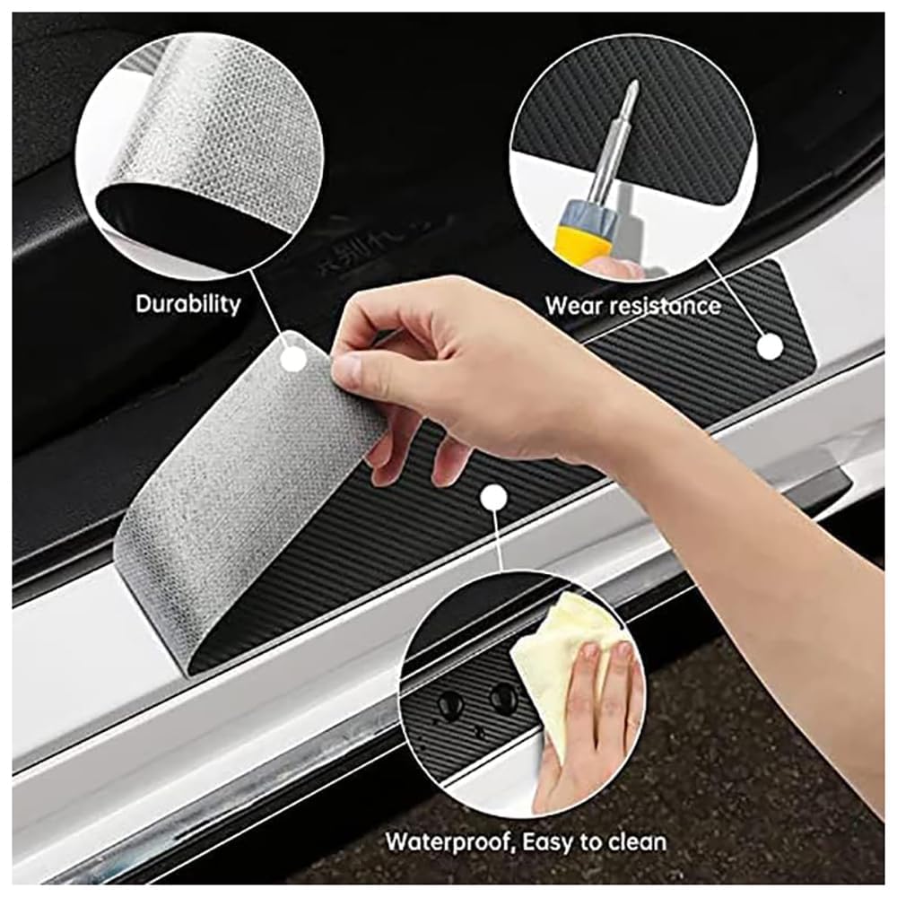 UProtect Film De Protection Seuil De Porte Voiture Carrosserie Pour Toyota Corolla Touring Sports 12 (XII) E210 I 2018-2025 - Accessoire Pour Auto - Anti Rayure Stickers Transparent
