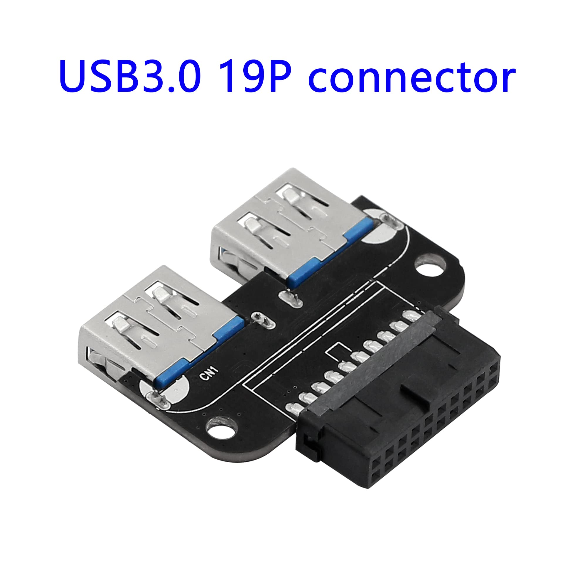 Xiatiaosann USB 2.0 9 Pin a USB 3.0 20 Pin Adattatore Scheda Madre Convertitore, Alloggiamento Computer PC IDC 9 Pin Femmina - Scheda Madre IDC 20 Pin Maschio, 4 PCS