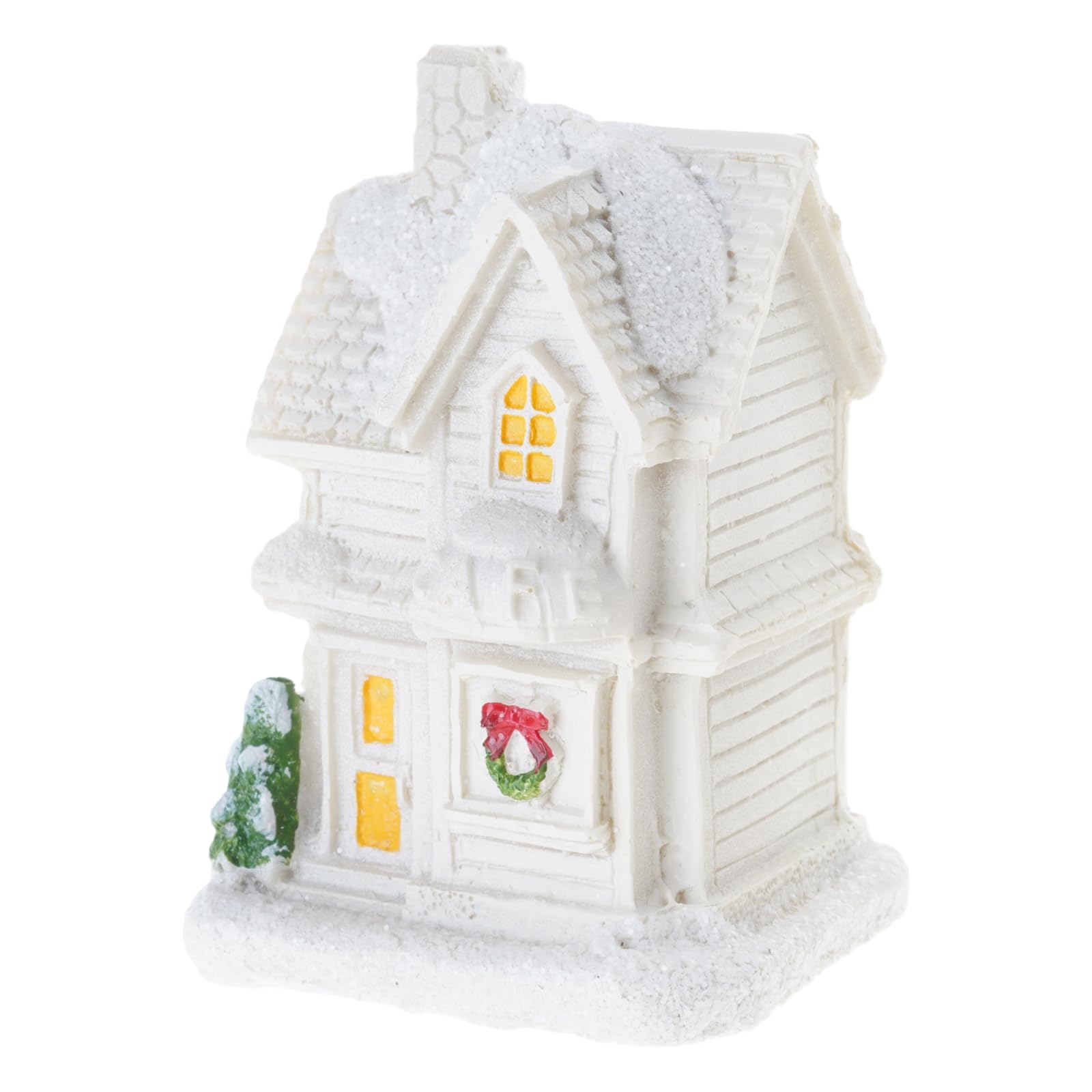 Shunzhong I Led Resin Chritmas Holiday Houses Decorative Accent Creates Winter Scene For Christmas Display Holiday Resin Houses