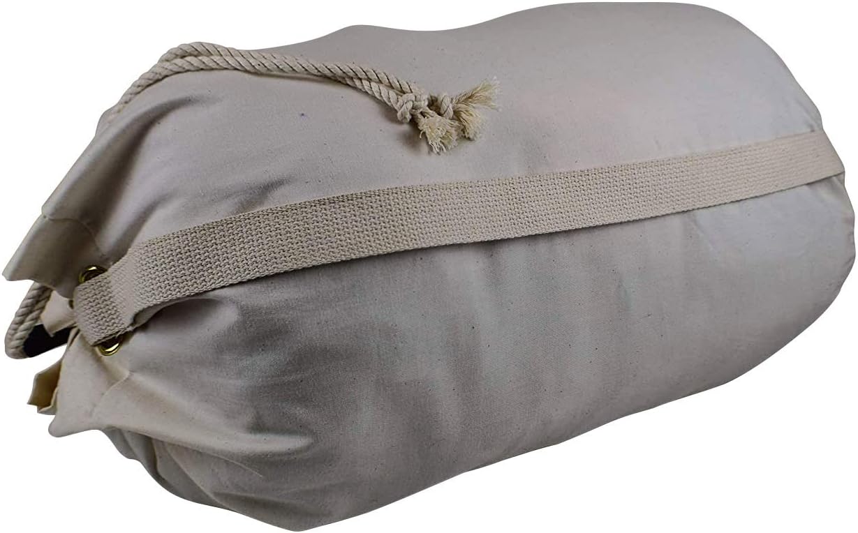 canvas drawstring duffle bolsa