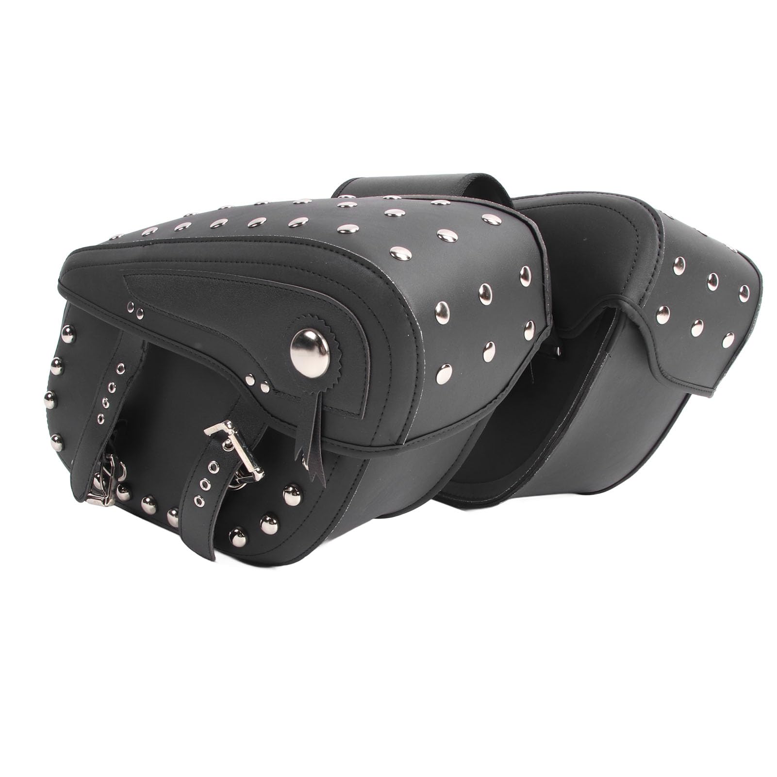 2 szt. Torba Motocyklowa Lekka, Trwała Boczna Torba na bagaż na Motocykl, Skóra PVC 44 X 18 X 32 Cm