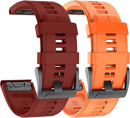 Miniatura 7 de hellosy Compatible con Garmin Fenix 5 BandFenix 6 Band, 0.866in Quickfit Correa de reloj de repuesto para Garmin 935945InstanctFenix 7Approach