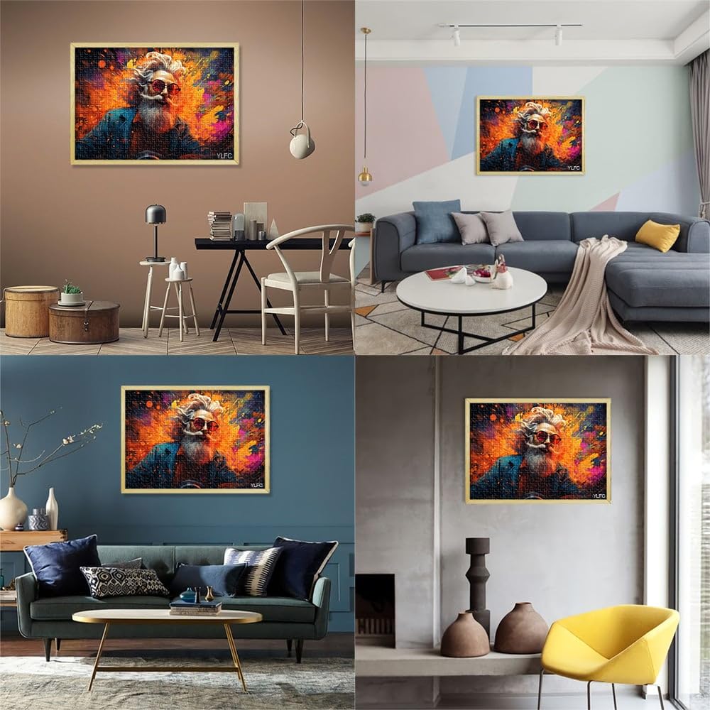 Puzzle per adulti vecchio pittura per adulti 2000 pezzi Puzzle Regali 70 x 100 cm Puzzle di carta grigia per adulti e bambini dai 14 anni in su Giochi educativi