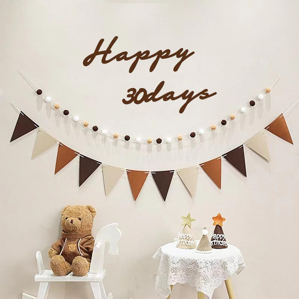 Amazon.co.jp: Uchi 30日祝い 飾りシンプル 誕生日 飾り付け セット