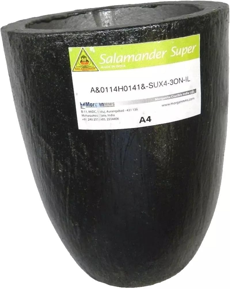 A-4 Salamander Clay Graphite Crucibles, Melting Crucible for Brass, Gold