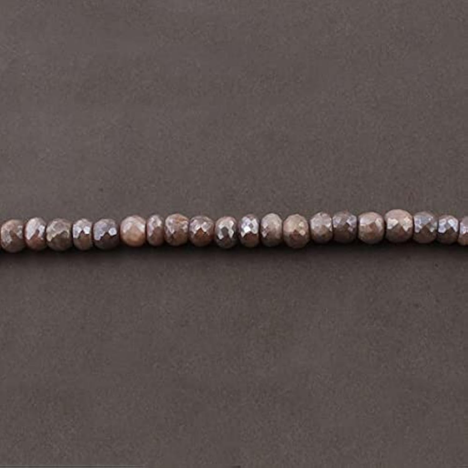 Multi Moonstone Perles Rondelles Facettées Argent 9mm-11mm SB4345