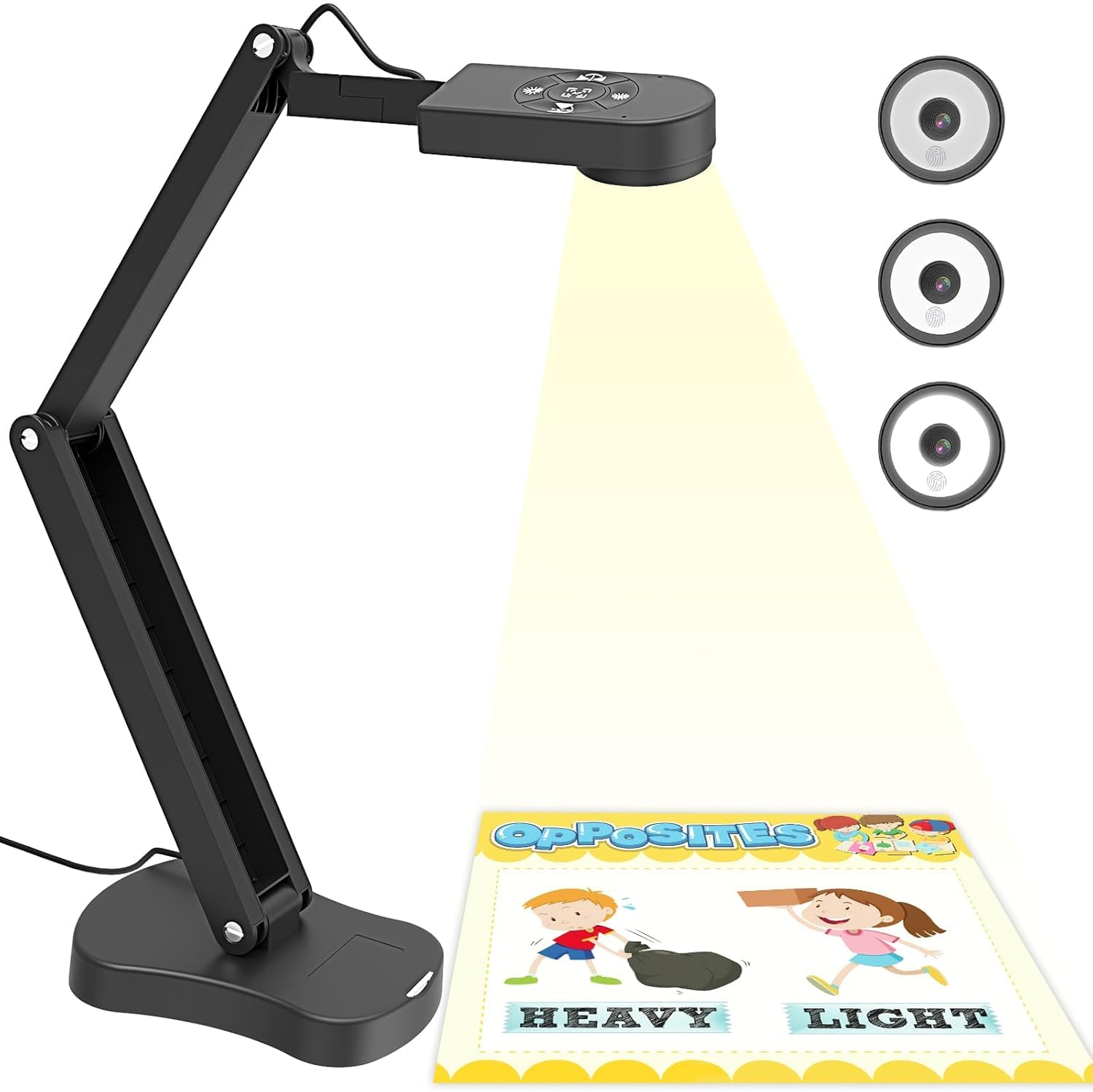 11MP USB Visualiser, Webcam, Document Camera for Teacher and Classroom for A3 A4 Size with Dual Mic, LED Light, Up and Down, Left and Right Image Inversion, for Distance Teaching, Learning-picture-21