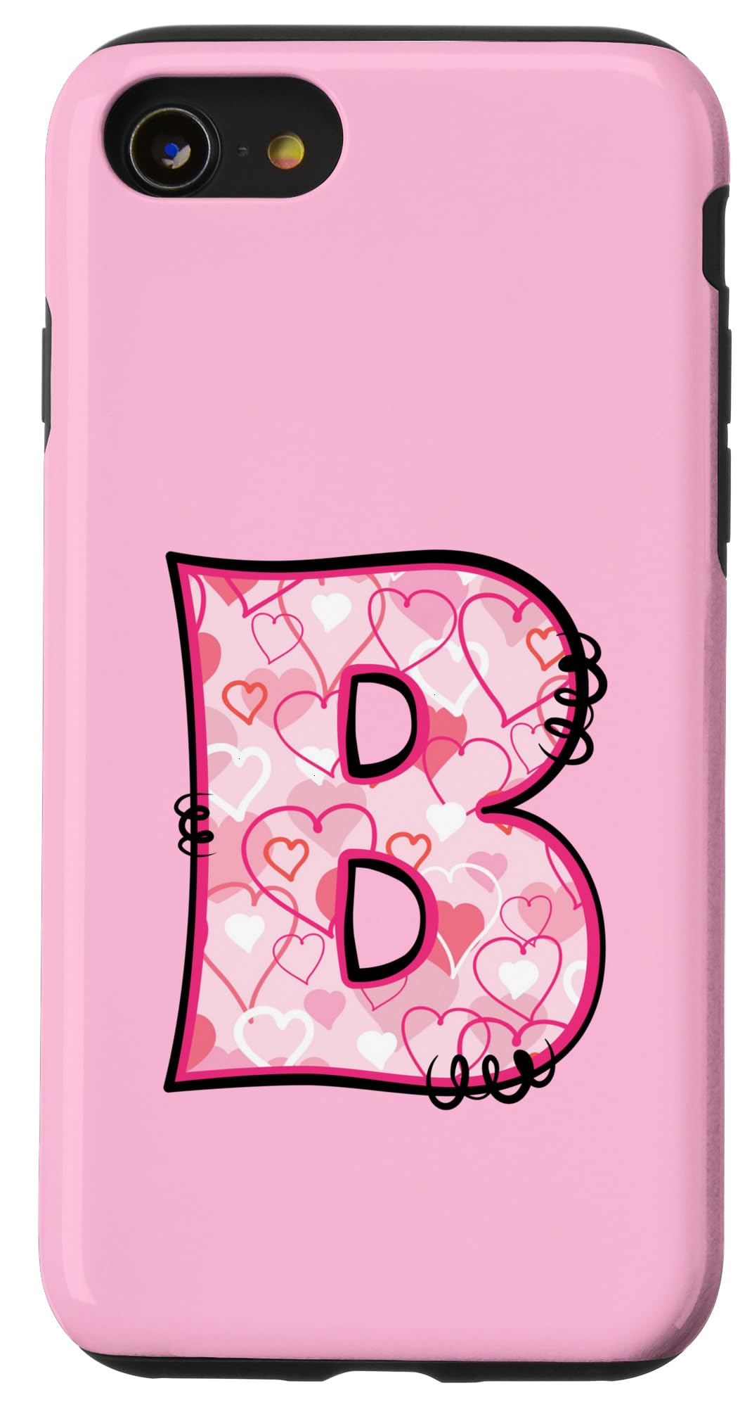 M♡ページ Amazon.co.jp: iPhone SE (2020) / 7 / 8 アルファベット B ピンク
