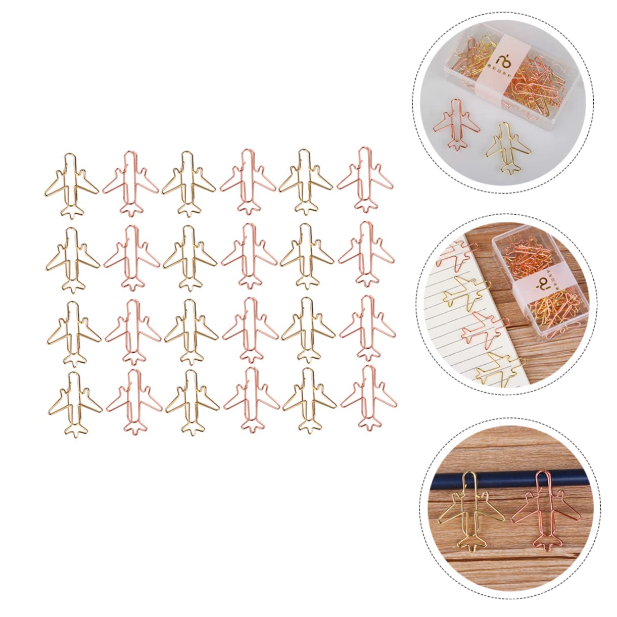 STOBOK 96stücke Kreative Büroklammern Flugzeugform Bunte Lesezeichen Clips Für Schule Büro Und Bastelarbeiten Für Notizen Fotos Memos Und Scrapbooking