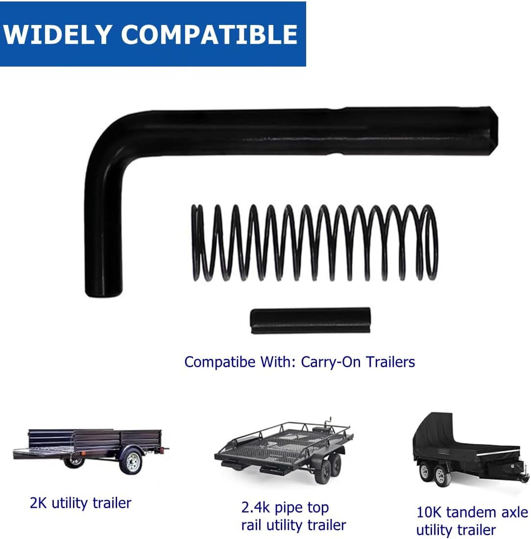 2 Packs Trailer Gate Pin,Utility Trailer Accessories,819T Trailer Gate Spring Latch Kit, Heavy Duty Trailer Gate Latch Repair Kit for Carry-On Utility Trailers