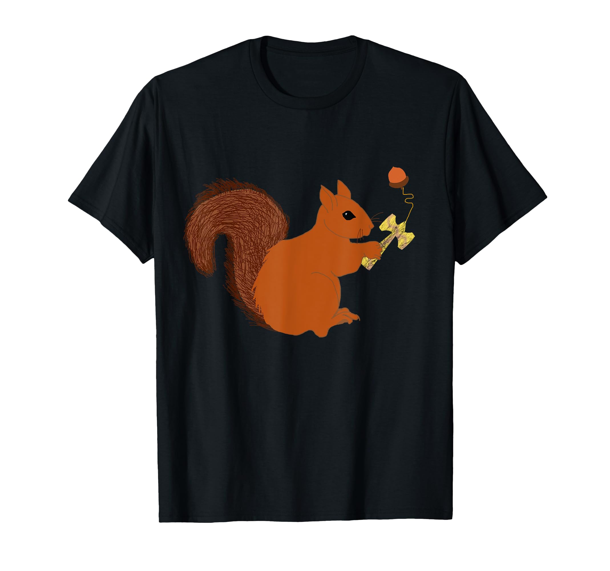 Kendama Squirrel Rodent Toy Japanese Game T-Shirt