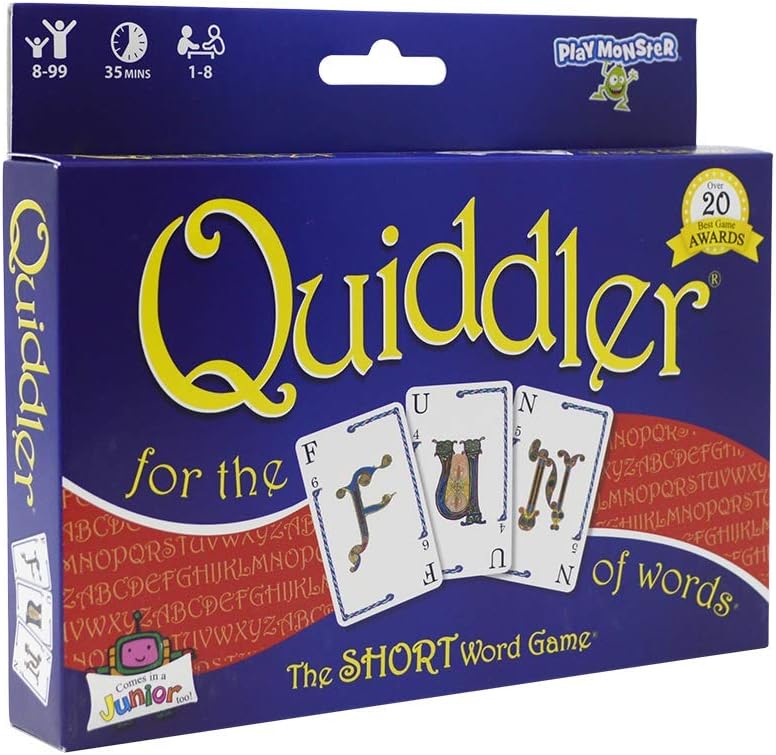 Quiddler — Card Game — Make Short Words With Cards to Win — For Family Game Nights — Ages 8+ image