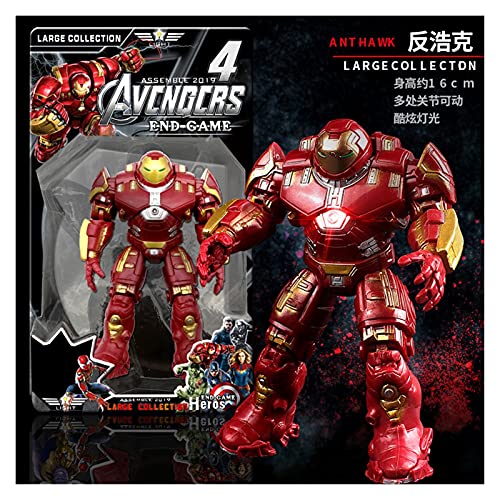 Letaowl PVC Figure Nouveau Film d'endgame Anime Black Panther Panther Spider Man Captain Ironman Hulk Thor Super Héros Figure (Color : Hulkbuster NO Box) Cover