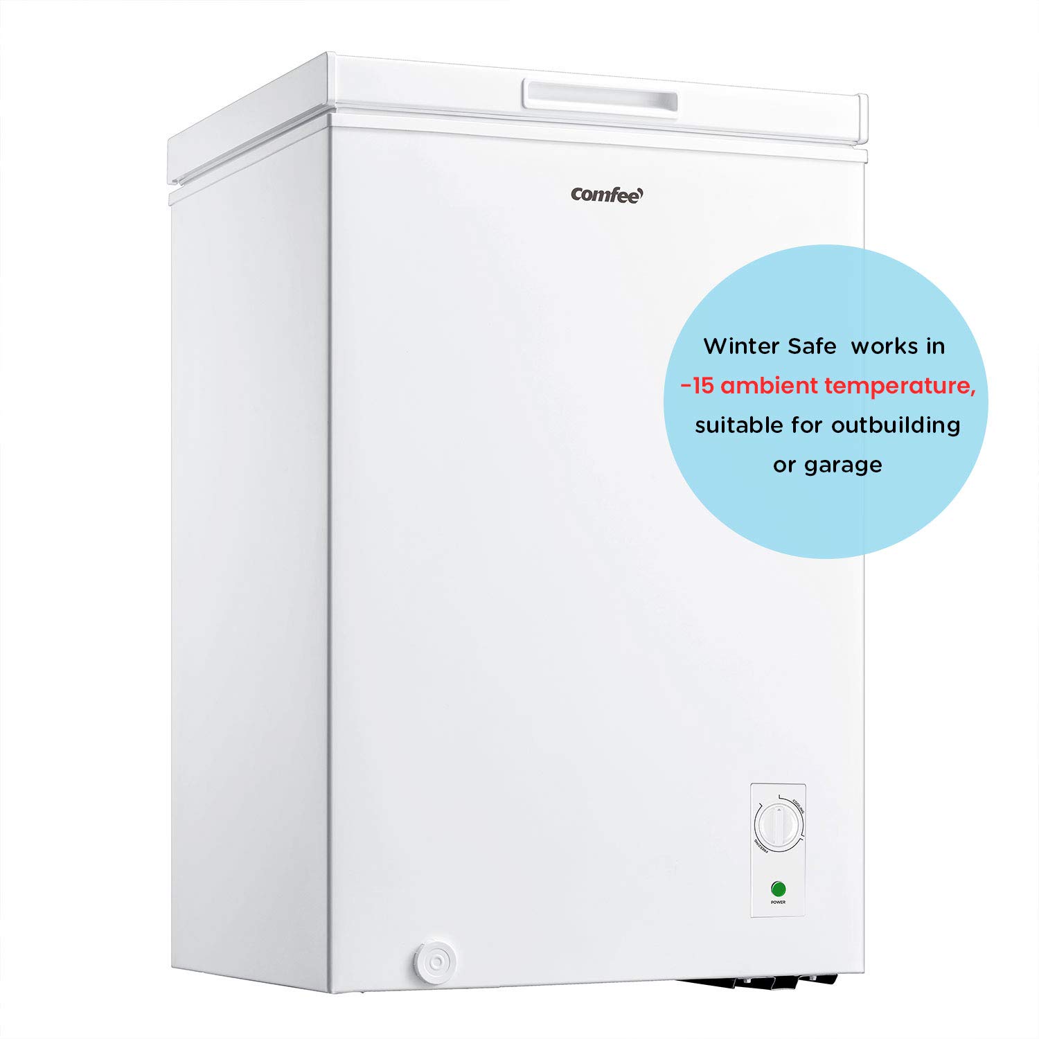 Buy COMFEE' RCC100WH1(E) 99L Freestanding White Chest Freezer with