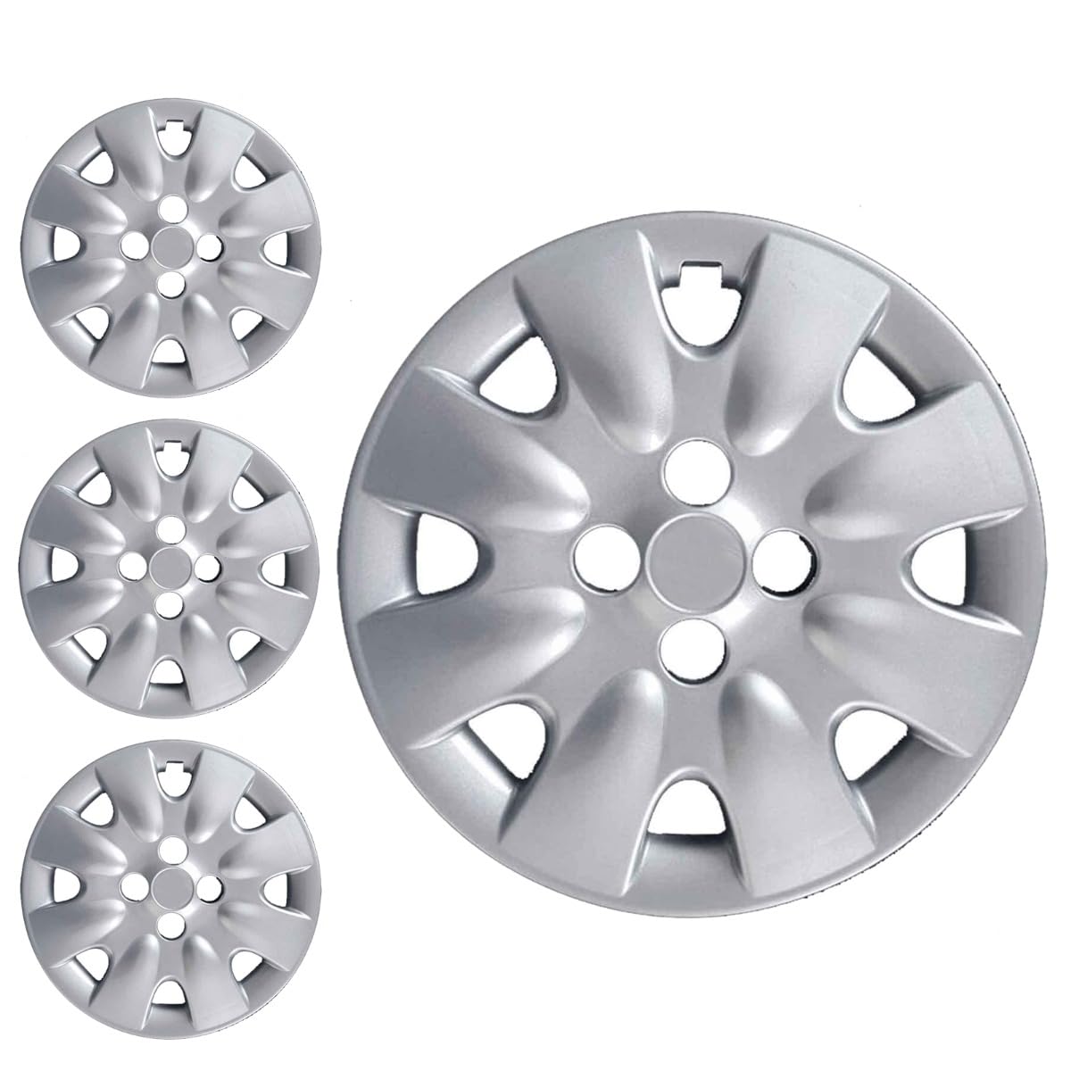 SERIE 4 BORCHIE - 4 COPRICERCHI COPPE RUOTA 14 PER NINSSAN MICRA