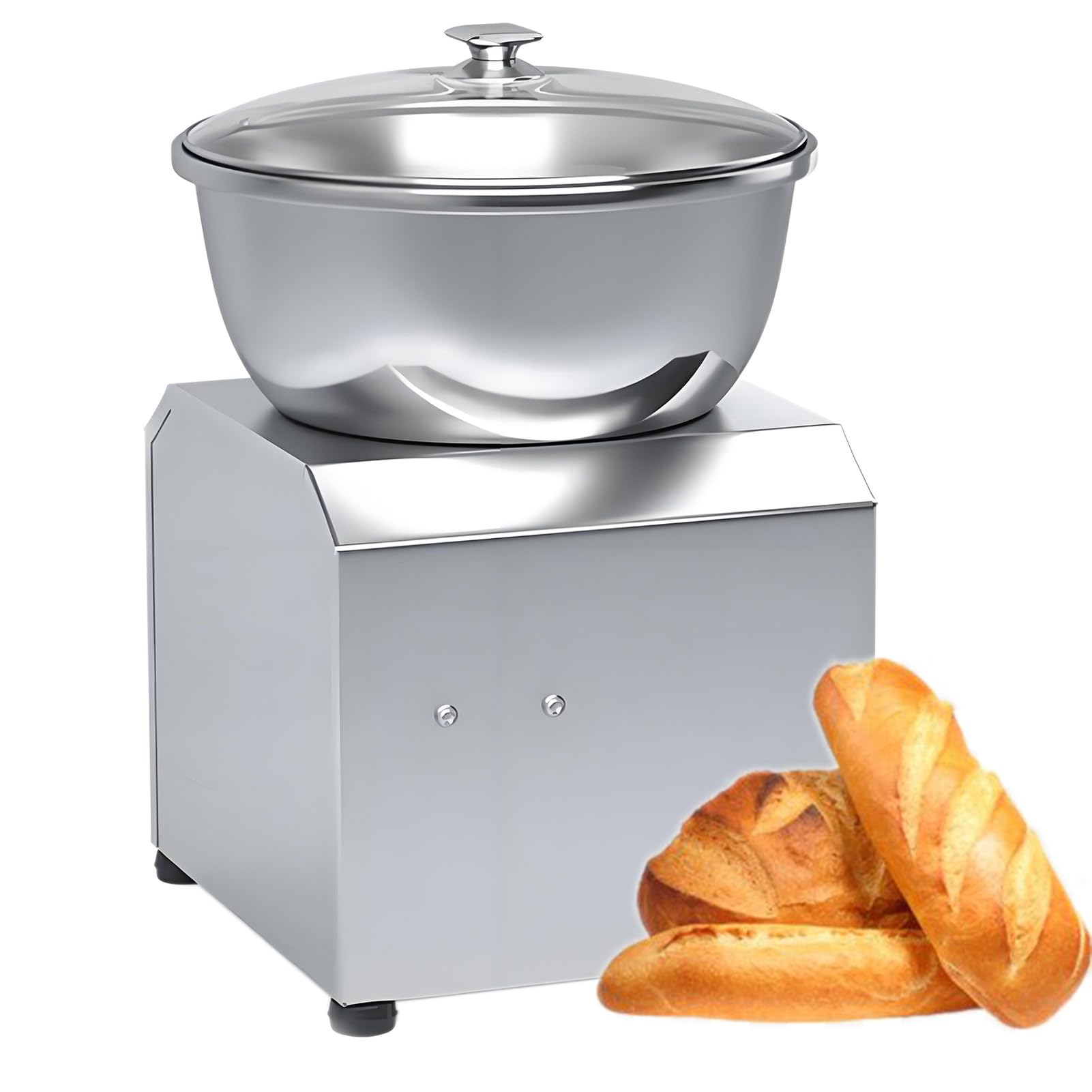 Impastatrice Professionale, Impastatrice a Spirale Professionale, con Vasca Estraibile, Doppia Rotazione e Timer per Ristoranti, Pizzerie e Panifici 3kg