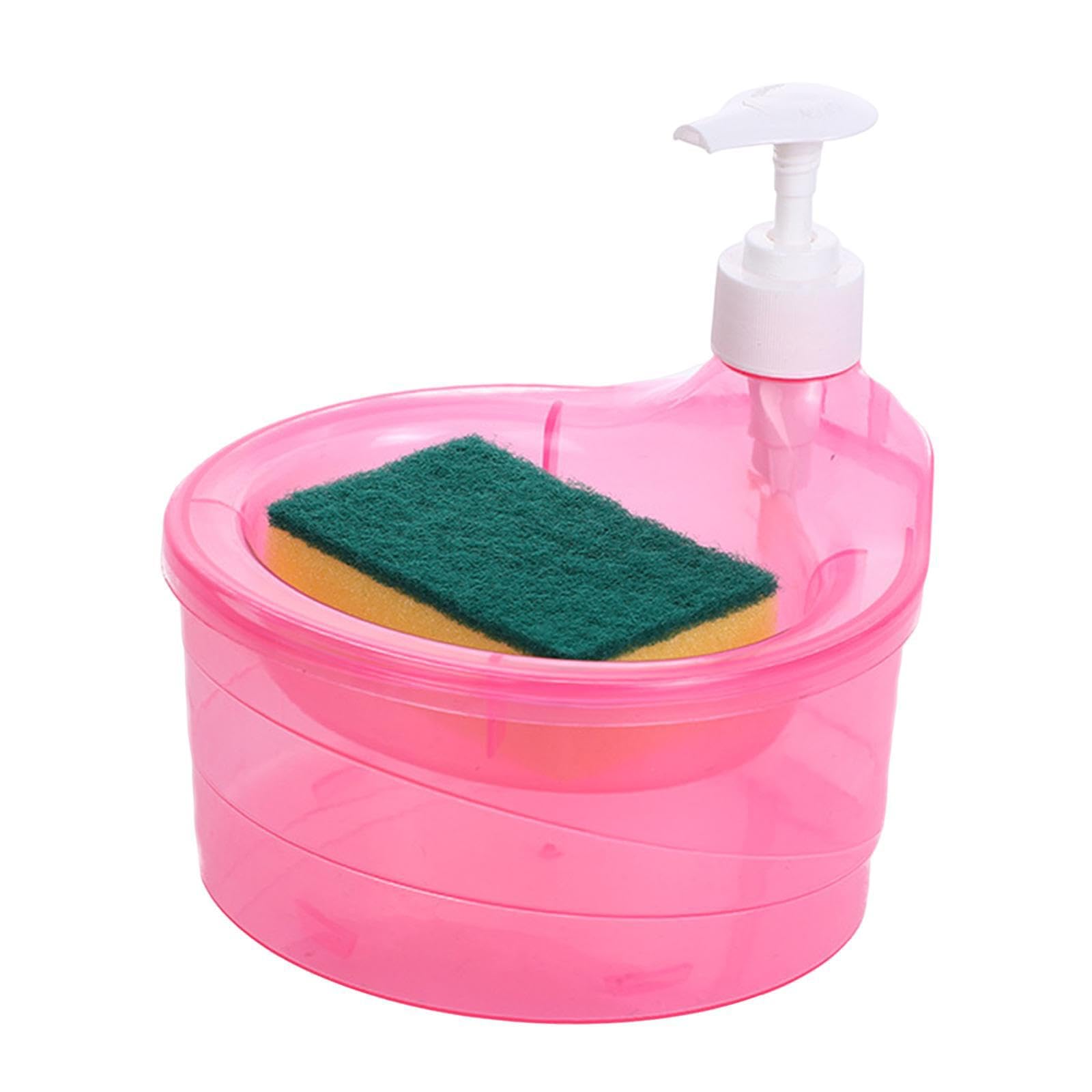 TWISAXC Functional Soap Dispenser Liquid Pump Bottle With Sponge Holder Kitchen Keeps Space Neat And Tidy Can Be Used For Long Time. Soap Dispenser Sponge