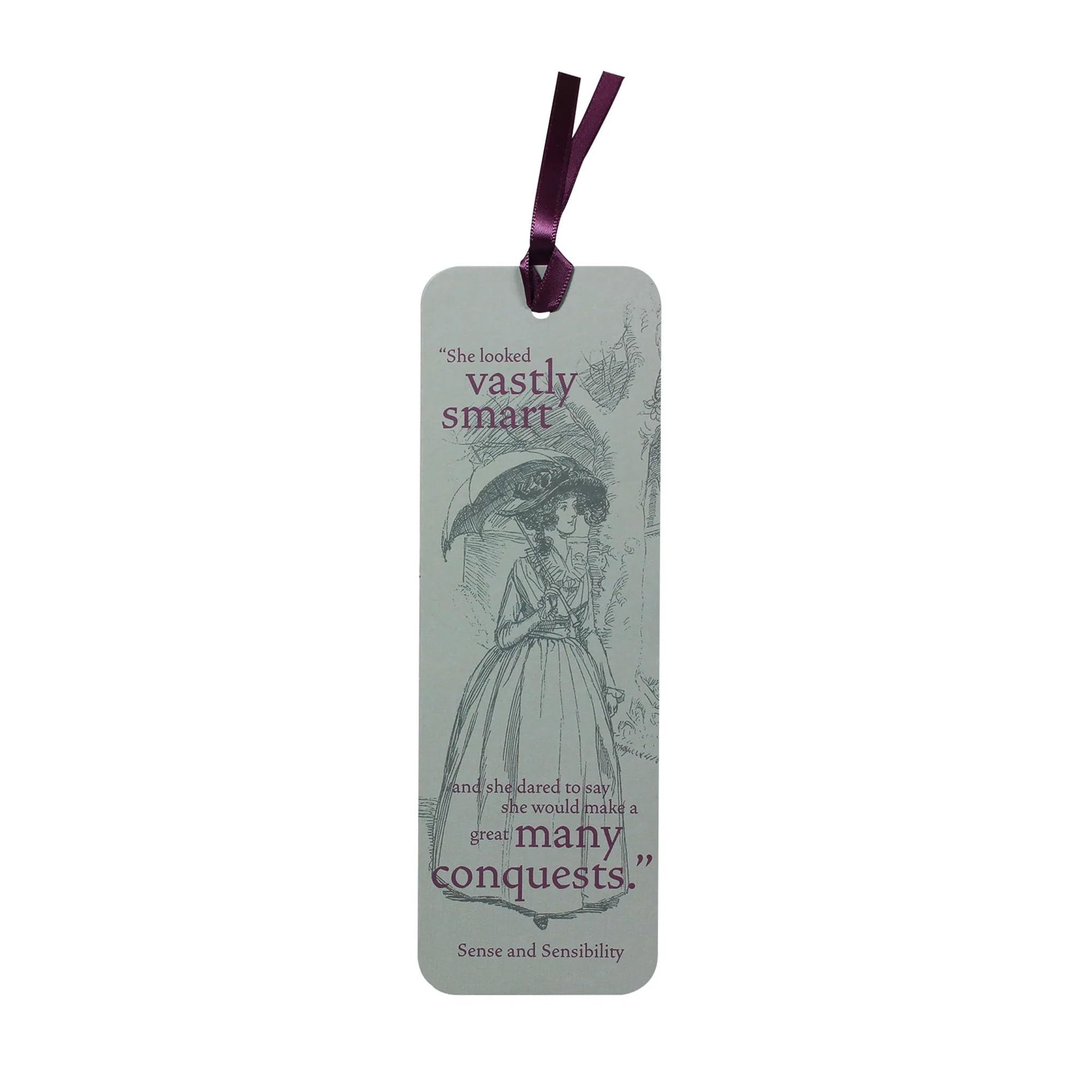 Half Moon Bay Jane Austen Paper Bookmark | Book Markers for Women & Teacher | Jane Austen Gifts & Gifts for Book Lovers | Reading Accessories &