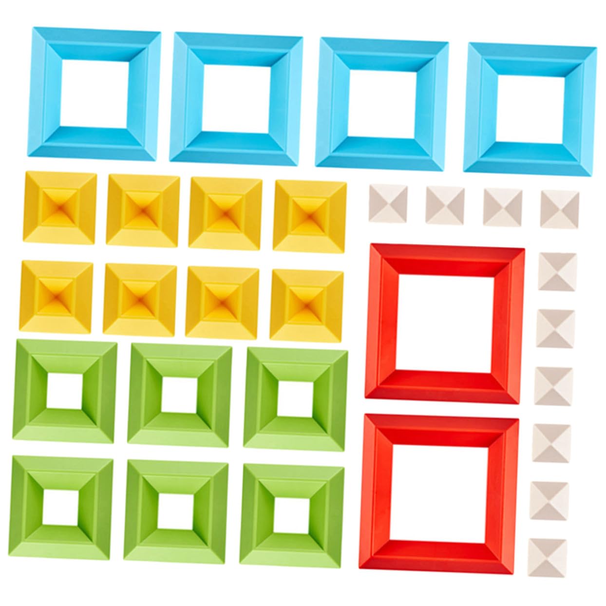 BESTonZON 30 Piezas Bloques Apilables para Años Juguetes Educativos de Construcción Coloridos y Seguros para Desarrollo Infantil
