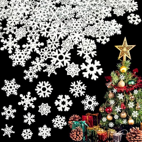 KECDRU Weihnachtsbaumschmuck Weihnachtsschmuck Schneeflocken Anhänger...