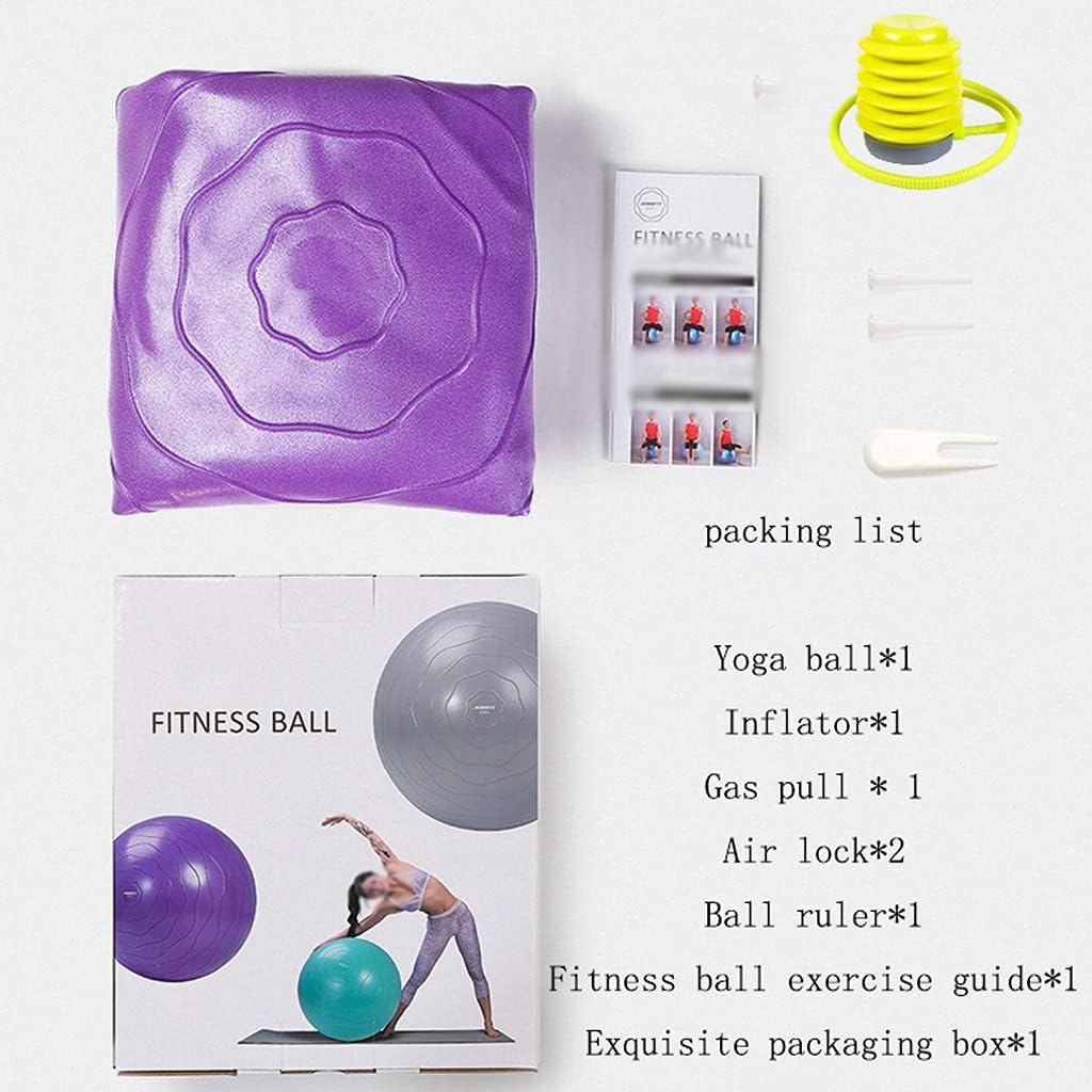 Exercise Ball,Yoga Ball Chair with Quick Pump, Stability Fitness Ball for Core Strength Training