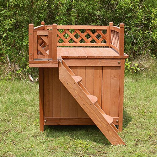 Merry Pet MPS002 Wood Room with a View Pet House - Image 6