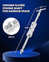 Vista 3 de Conjunto de herramientas de extracción de eje CV interior OMT con martillo deslizante de 5/8"-18 y adaptador Kit de herramienta de extracción