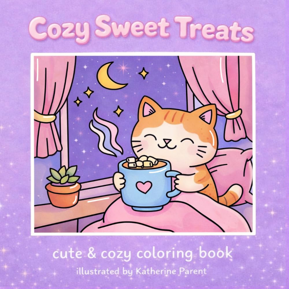 Cozy Sweet Treats: Cute & cozy coloring book