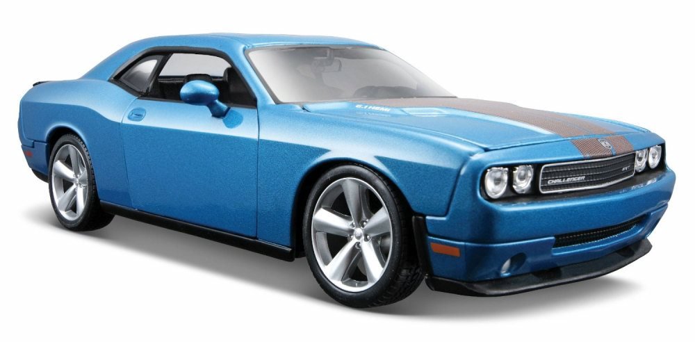 Maisto 2008 Dodge Challenger Srt8 Blue 1/24 Diecast Model Car By
