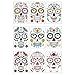 9PCS Adesivi per il viso di Halloween Tatuaggi per il viso di Halloween Accessori per festival Adesivi per il viso per feste a tema horror in maschera di carnevale di Halloween