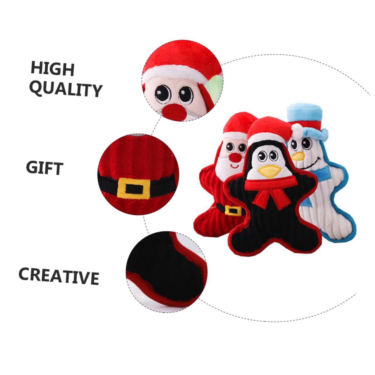 Sosoport 6pièces Jouets Squeaky pour Chiens Et Accessoires De Molarité pour Animaux De Compagnie pour Entraînement Divertissement